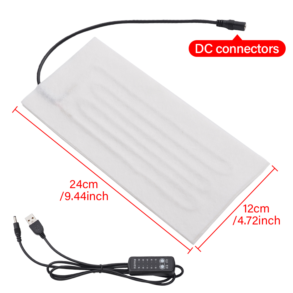 Hand Warmer Electric - 1Pc 120x240mm USB Verwarming Pad Kleding