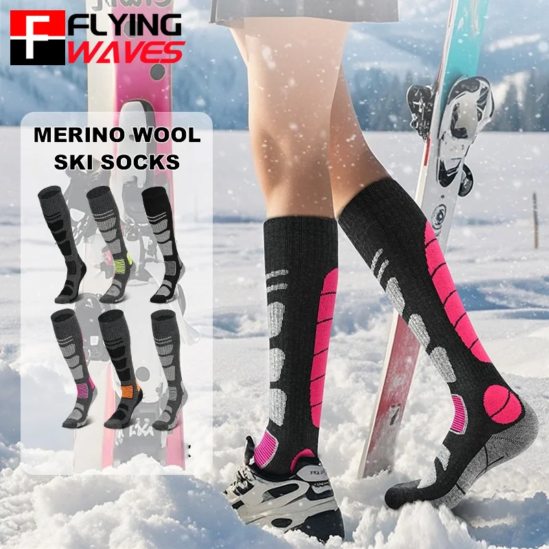 Thermal Sock Wool - 1 paar merinowol skisokken heren warme