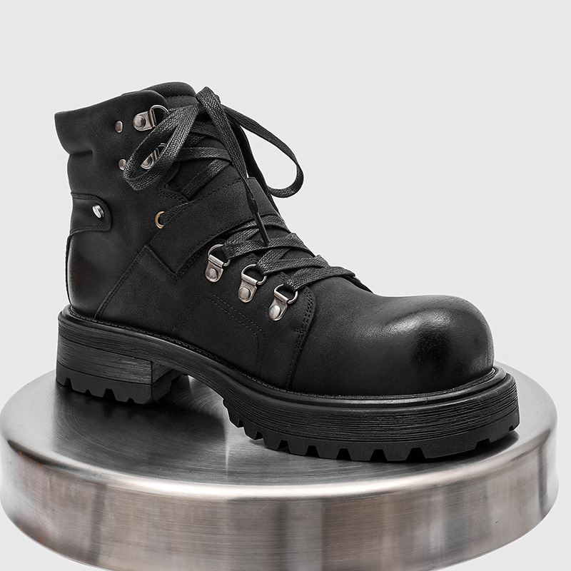 Merk Mannen Leren Laarzen Moto - Waterproof Winter Boot recensie en prijs